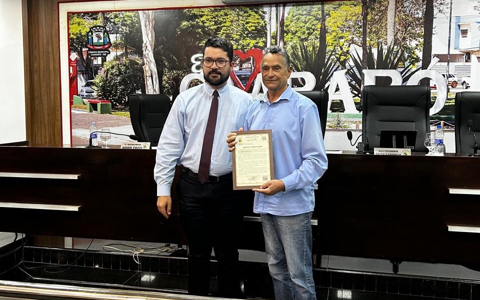 Câmara de Caarapó homenageia radialista Antônio Borges pelos 43 anos do programa Canto Sertanejo